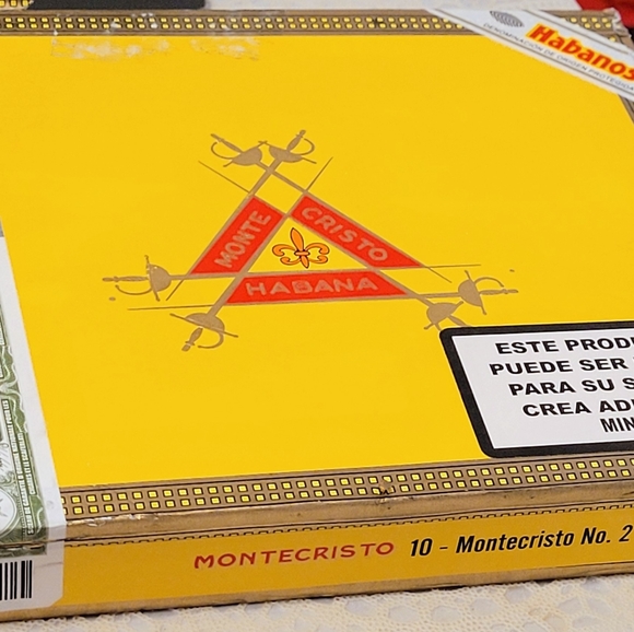 Authentic Wooden Cuban Montecristo Box only - Picture 2 of 6